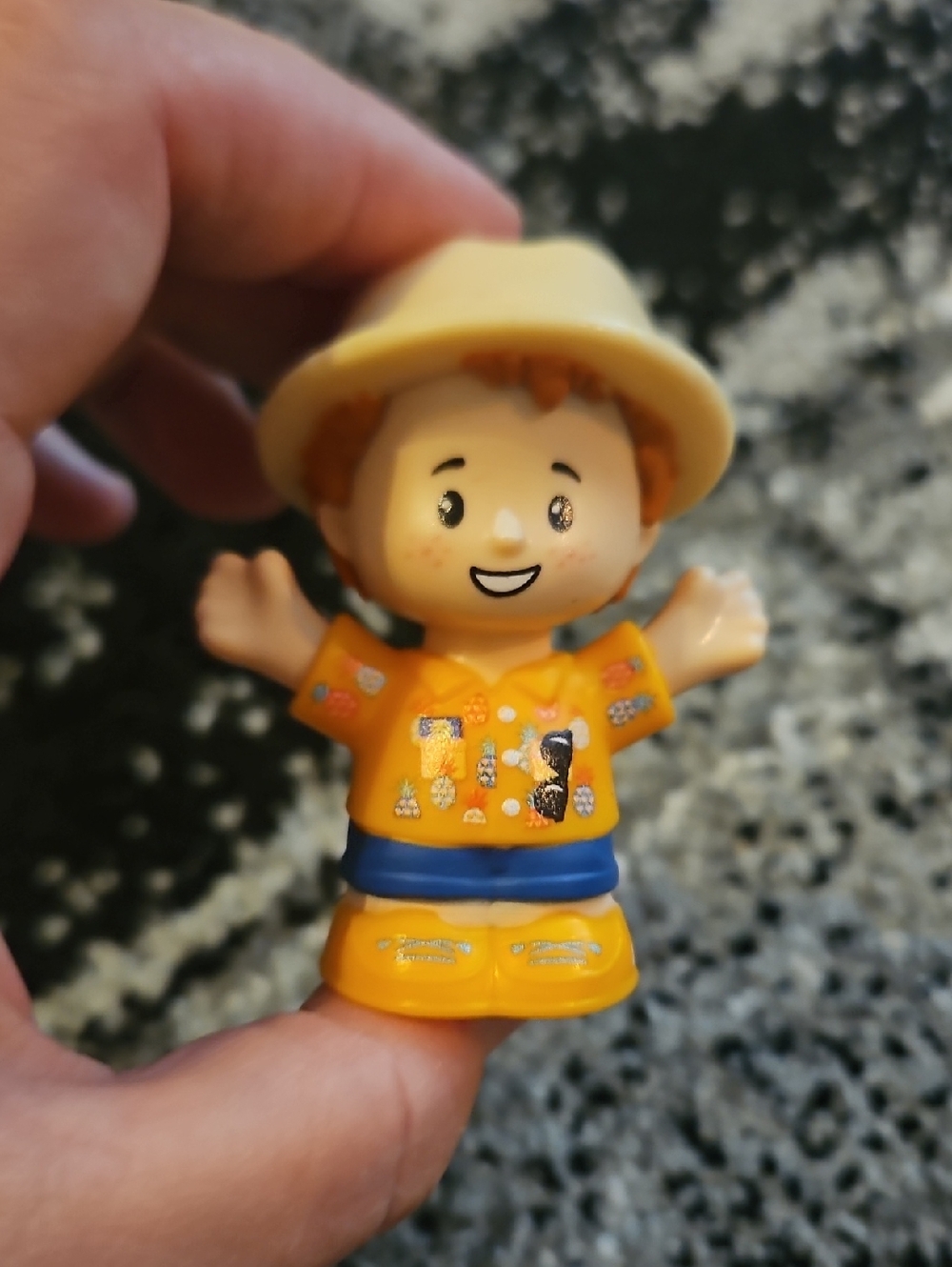Fisher-Price Little People Red Head Vacation Tourist Boy